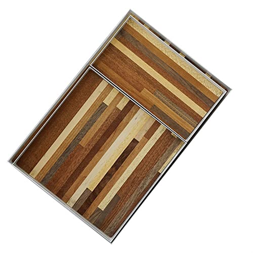 Serving Trays Storage Tray Porch Key Photo Props Handmade Grain Stitching(Small) - color: Small