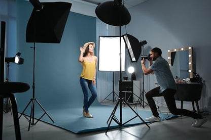 Denny Manufacturing - Seamless Paper Backdrop for Photography, Blue Seamless Paper Roll - Cobalt Blue (53 in x 36 ft) Includes Free Roll Black Gaffer Tape (2 in x 13 ft) - color: Cobalt Blue, size: 53 in x 36 ft