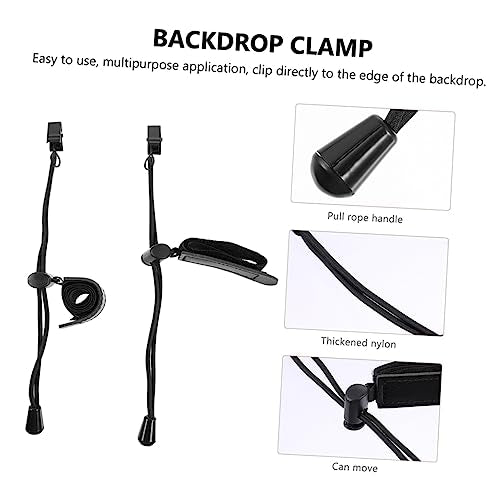 4 Pcs Background Cloth Clips for Photography Backdrop Fixing Lightweight and Portable Clamps for Easy Setup and Wrinkle Removal Photo Studios