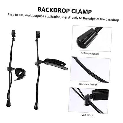 4 Pcs Background Cloth Clips for Photography Backdrop Fixing Lightweight and Portable Clamps for Easy Setup and Wrinkle Removal Photo Studios