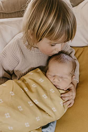 Mini Wander Swaddles for Newborns Muslin Swaddle Blankets - Breathable Soft Receiving Blanket Baby Essentials | 47 x 47 Cotton - Boho Squares (Citrus) - color: Boho Squares (Citrus)