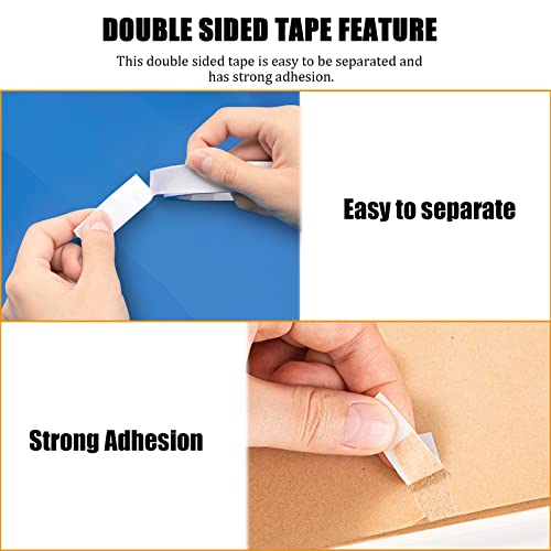 Double Sided Tape for Crafts, Double-Sided Tape for Arts, Scrapbook Supplies, Photography, Gifts Box, Scrapbooking, Card Making, Paper Backing, Tear-by-Hand, 6 Roll Heavy Duty Multi-Size Adhesive Tape - size: 3 mm, 5 mm, 8 mm, 10 mm, 12 mm, 15 mm