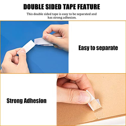 Double Sided Tape for Crafts, Double-Sided Tape for Arts, Scrapbook Supplies, Photography, Gifts Box, Scrapbooking, Card Making, Paper Backing, Tear-by-Hand, 6 Roll Heavy Duty Multi-Size Adhesive Tape - size: 3 mm, 5 mm, 8 mm, 10 mm, 12 mm, 15 mm