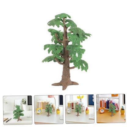2pcs Fake Model Trees Micro Landscape Decoration for Table and Indoor Styling Versatile Simulation Props for Home and Office Decor