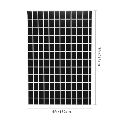 Black and White Grid Backdrop Background for Photography 5x7ft Photobooth Professional Photo Backdrop Curtains Video Photography Studio Photo Backgrounds Banner Booth Background Screen Parties - color: Black And White Grid