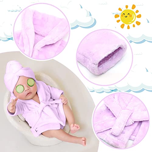 Newborn Photography Props Baby Girl 5 PCS Bathrobes Bath Towel Outfit with Slippers Cucumber Photo Props for Infant Boys Girls(0-6 Months) - size: Small