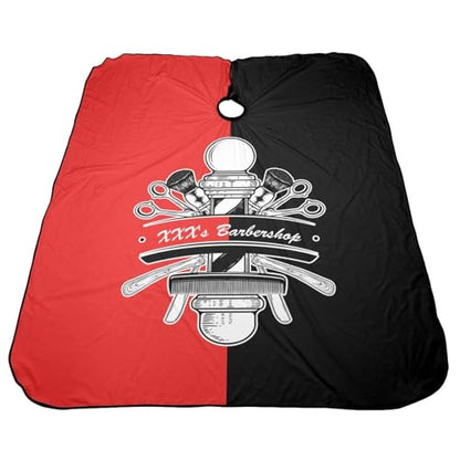 Custom Barber Cape, Personalized Haircut Salon Cape for Men - color: Barber Style 1