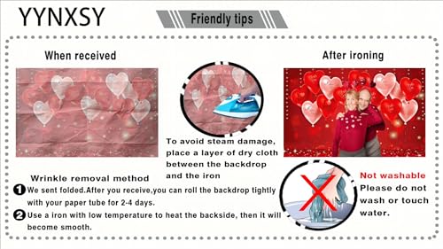 YYNXSY Valentine's Day Photography Backdrop Valentine's Day Photo Background red Love Backdrop Anniversary Party Girl Birthday Photographic Background 7X5FT YY-5009 - color: Gold