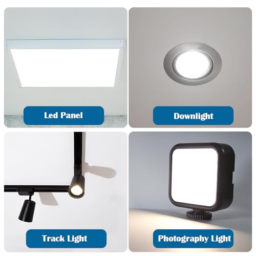 LED Light Diffuser Board Diffusion Cover Sheet Anti-Glare for Soften Ceiling Light LED Downlight, Spotlight, Led Panel, Track Light (11.8x11.8x0.039in)