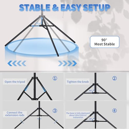 Backdrop Stand, 8.5x10ft(2.6x3m) Photo Studio Adjustable Background Stand Support Kit with 5 Crossbars, 6 Backdrop Clamps and and Carrying Bag for for Photo Video Shooting, Parties, Wedding - size: 8.5x10ft Backdrop Stand