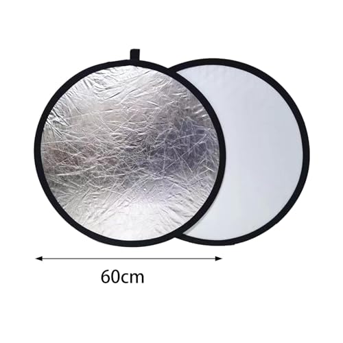 2 in 1 Light Reflector Light Board Folding Photography Reflector for Food Photograph Photography Lighting Still Life, 60cm - size: 60cm