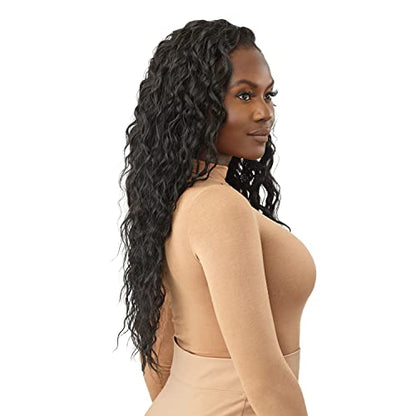 Outre Quick Weave Half Wig Cap Lays Flat Wig KAYLEY (DR2/BLSDBL) - color: DR2/BLSDBL