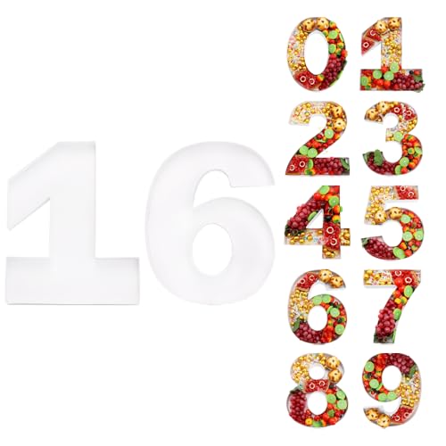 Charcuterie Cardboard Number Fillable Shaped Treat Decorative Box Anniversary Birthday Table Centerpiece (16 Style, 15inch) - size: 15inch, style: 16 Style