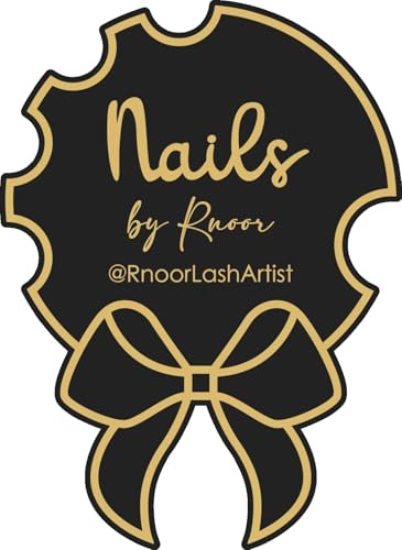 Personalized Bow Nail Technician Beauty Salon Advertise Nailfie Prop Business Signnail Artist Gift Nail Social Media Pic Nail Photo Props Custom Nail Art Tray (Black) - color: Black