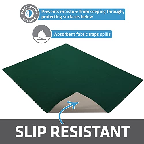 Drymate Gun Cleaning Pad, Premium Gun Cleaning Mat, Absorbent, Waterproof, Durable, Protects Surfaces, Contains Liquids (Made in the USA) - style: Green - (16" x 20")
