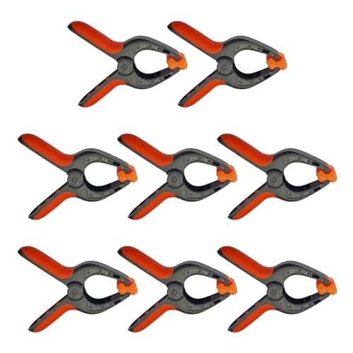 8pcs 4" Woodworking Fixing Tools Spring Clamp Photo Studio Background & Green Screen Fixing Clips for Model Making, Toggle Clamps Wood Fixing Tools Photo Studio Background Pipe Clamp