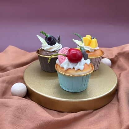 Set of 7 Gold Cake Stands Metal Dessert Display Holder Round 3 Tier Cupcake Stand Serving Tray Platter Cake Pedestal Stand for Party Weddings Birthday Baby Showers Anniversary - color: Gold
