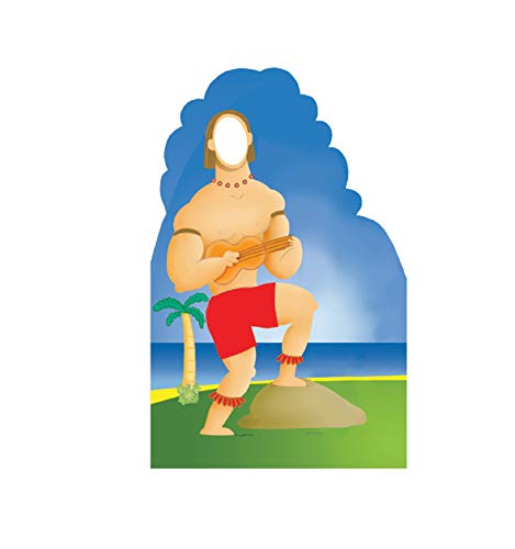 Cardboard People Hawaiian Guy Stand-in Life Size Cardboard Cutout Standup - color: Hawaiian Guy