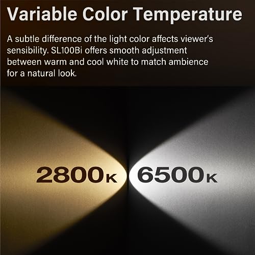 Godox SL100Bi 2 Light Kit 100W Continuous LED Video Light bowens mount photography lighting with Softbox Light stand for video recording, YouTube Gaming keylight, Portrait Shooting, Location Interview