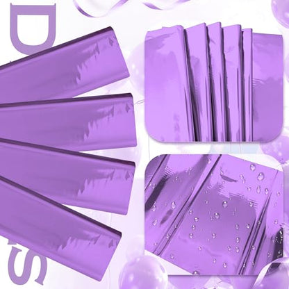 2pcs Light Purple Foil Tablecloth 54*72inch Plastic Birthday Party Table Cloths Disposable Waterproof Table Cover for Halloween Bridal Shower Wedding Anniversary Baby Shower Elegant Party Supplies - color: Light Purple