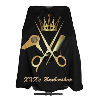 Custom Barber Cape, Personalized Haircut Salon Cape for Men - color: S-barber5