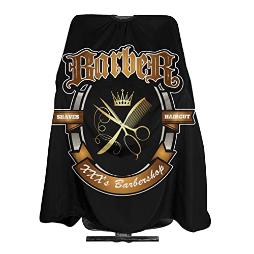 Custom Barber Cape Hairdresser Cape, Add Your Photo Text Logo Personalized Barber Salon Cape for Men, Customized Hair Cutting Cape for Home Salon Barbershop - color: Barber Style-20
