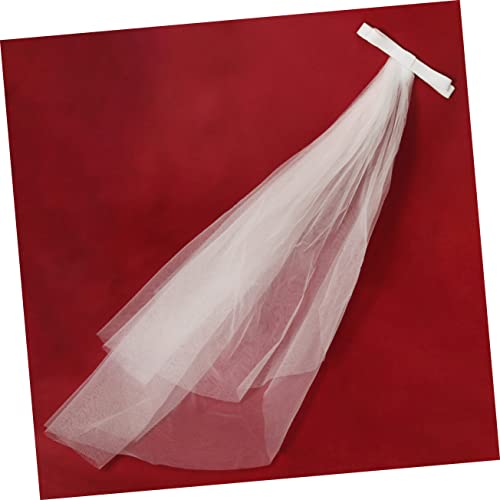 Bowknot Veil Hair Clamp for Bride Charming Bridal Headwear for Weddings Photoshoots and Costume Parties Elegant Floral Design Lightweight and Easy to Wear