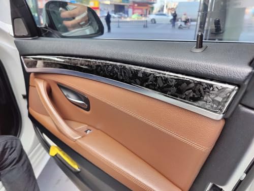 12"x60" (1FTx5FT) Silver PET Marble Forged Carbon Fiber Textured Gloss Vinyl Wrap Auto Car Sticker Decal Film Sheet Bubble Free Air Release Technology with Tool Kit - color: Silver, size: 12"x60" (1FTx5FT)