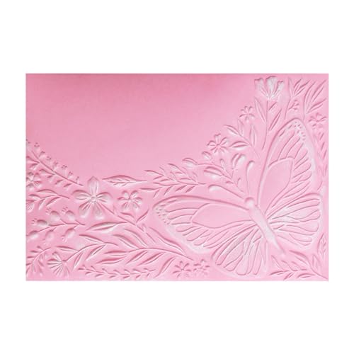BAOFALI 3D ButterfliesTheme Plastic Embossing Folders Flowers and Leaves for DIY Scrapbooking Photo Album Card Paper Craft Decoration for Card Making,Embossing Template Paper Card Embossing Stencil - color: Butterflies