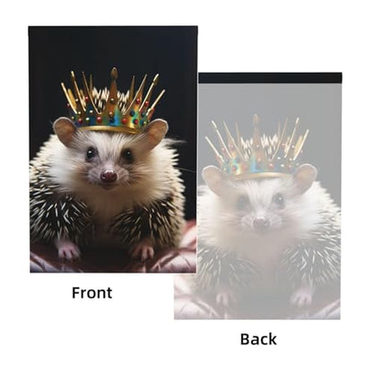 Crown with Hedgehog Backdrop Background for Photography 5x7ft Photobooth Professional Photo Backdrop Curtains Video Photography Studio Photo Backgrounds Banner Booth Background Screen Parties - color: Crown With Hedgehog