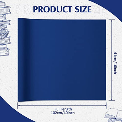 PerKoop Book Cloth for Book Binding 40 x 16 Inch Fabric Surface Paper Backed Bookcover Archival European Durable Strong Bookbinding Supplies Cover Books Album Scrapbooking (Dark Blue) - color: Dark Blue