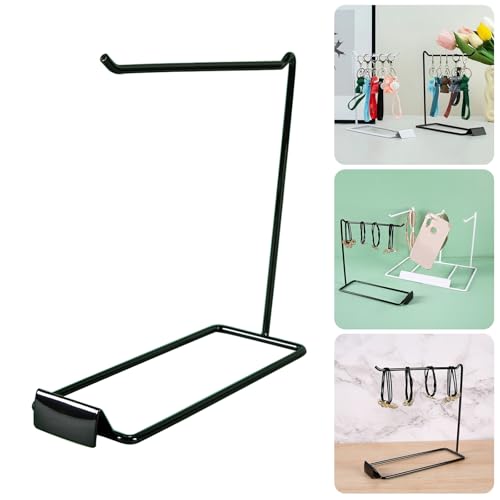 Multifuntional Jewelry Display Stand Showing Holder Alloy Texture Perfect for Necklaces Earrings and Bracelets Bouti - color: White