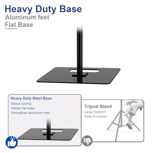 Hecis 8.5x10ft Backdrop Stand, Adjustable Photography Background Frame, Heavy Duty Pipe and Drape Kit Photo Support Poles for Wedding, Party, Birthday, Festival, Vide, Studio