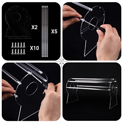 Heaband Holder Organizer,Acrylic Hair Band Ear Display Stand Jewelry Storage for Show Selling.
