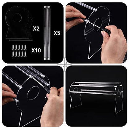 Heaband Holder Organizer,Acrylic Hair Band Ear Display Stand Jewelry Storage for Show Selling.