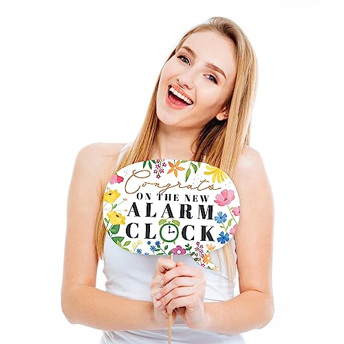 Big Dot of Happiness Funny Wildflowers Baby - Boho Floral Baby Shower Photo Booth Props Kit - 10 Piece - color: Wildflower