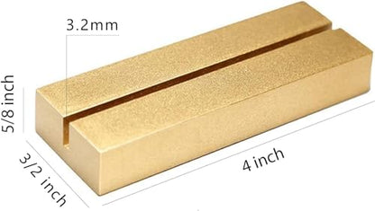 UNIQOOO 10 Pack 4" Gold Birch Wood Stands for Wedding Acrylic Sign, Wood Table Number Holders for 1/8 Thick Acrylic Sheets | Wedding Display Stand, Card Holder for Bar Menu, Retail Sign, Party - color: Gold Birch 10 Pack