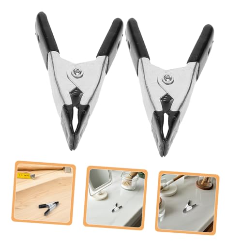 HOMSFOU 10pcs Heavy Duty Spring Mini Clips for Woodworking Photography Backdrop Holder and Garland Clamps Metal Construction for Secure Fixing and Versatile Use