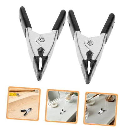 HOMSFOU 10pcs Heavy Duty Spring Mini Clips for Woodworking Photography Backdrop Holder and Garland Clamps Metal Construction for Secure Fixing and Versatile Use