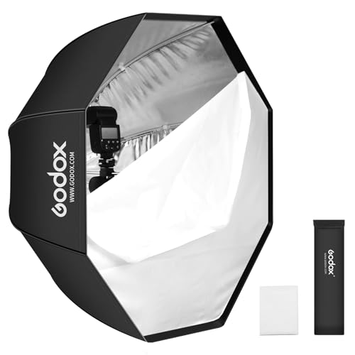 Godox 47.3" / 120cm Octagon Umbrella SoftBox with Carrying Bag Portable Octabox for Studio Photography Flash Speed Light - size: 47.3" / 120cm