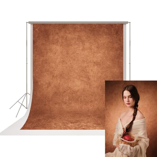 UrcTepics 8×12 ft Brown Vintage Photography Backdrops, Classic Abstract Texture Backdrop for Headshots and Portraits, Retro Photo Background for Studio and Events. - color: Brown, size: 8x12 Ft