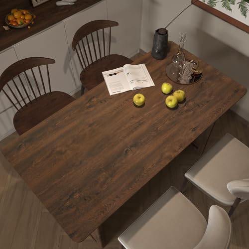 32x157inch Extra Wide Brown Wood Peel and Stick Wallpaper Walnut Contact Paper Dark Wood Grain Vinyl Wrap Air Guide Slot Design Matte Thickened Waterproof Adhesive Wallpaper Natural Wood Wall Sticker - color: Dark Brown, size: 32" x 157"
