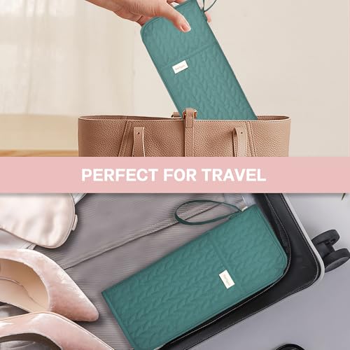 KarSyon Hot Tools Organizer Heat Resistant Mat Case Hair Tools Holder Travel Bag Portable Hair Styling Tools Cover Pouch for Curling Iron,Flat Iron,Hair Straightener (Teal) - color: Teal
