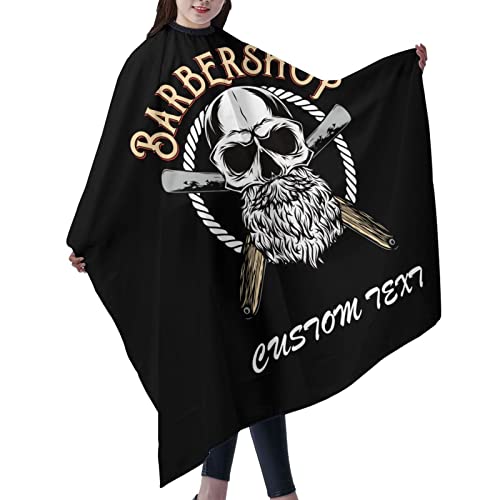 Custom Waterproof Barber Cape Personalized Text Barber Shop Salon Cape for Men Customized Hair Cutting Cape - color: Barber-04