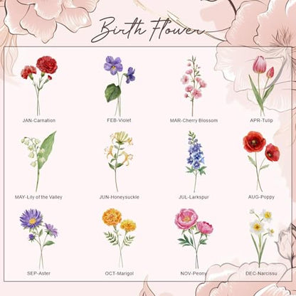 Personalized First Mom Now Grandma Night Light, Custom Night Light with Family Birth Flower, Mothers Day LED Lamp, Mothers Day Gift, Mom Gifts, Grandma Gifts - color: Style 8
