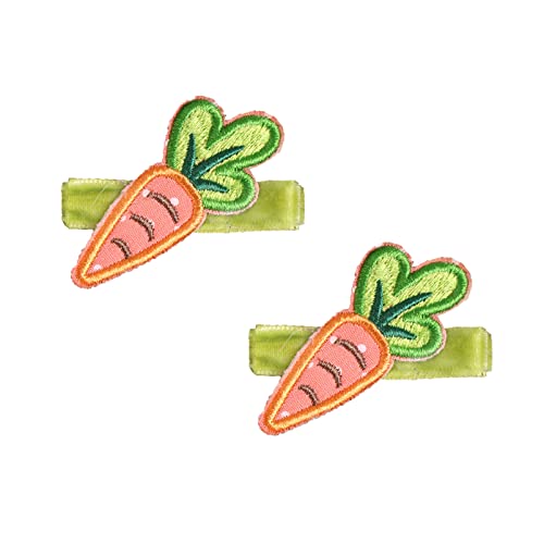 Baby Girls Carrot Hair Clips Pin Easter Bunny HairClips Carrot Hair Barrettes Pin JHE27 (2 Pcs Set-A) - color: 2 Pcs Set-A