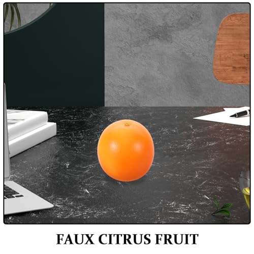Faux Grapefruit Decorative Model - Artificial Fruit Table Centerpiece for Cafe Restaurant Photo Styling Prop - Kitchen Display Fake Fruit Ornament