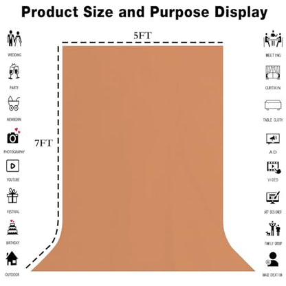 5x7FT Light Pink Backdrops Pink Solid Color Background Studio Photo Props - color: Light Pink, size: 5x7ft