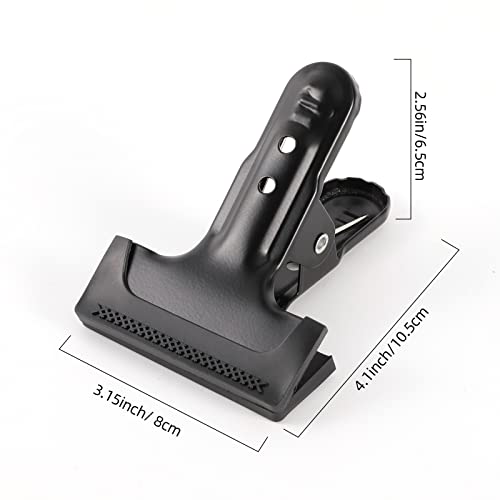 Backdrop Clips 8 Pack Heavy Duty Spring Clamps Muslin Photography Background Clips with Protective Rubber Large Backdrop Clamps for Backdrop Stand, Photo Studio