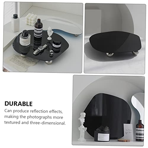 Ciieeo Display Tray Acrylic Reflective Table Base for Photography Props for Jewelry Electronics and Watches